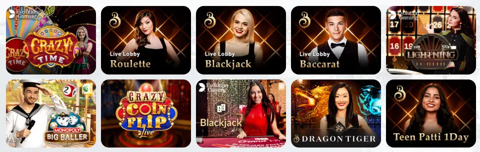 Live casino games LION 567 CASINO